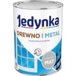 Farba alkidowa Jedynka Do Drewna I Metalu Mat Popielaty 0,9 l