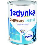 Farba alkidowa Jedynka Do Drewna I Metalu Połysk Biały 0,9 l