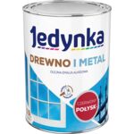 Farba alkidowa Jedynka Do Drewna I Metalu Połysk Czerwony Jasny 0,9 l