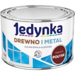 Farba alkidowa Jedynka Do Drewna I Metalu Połysk Mahoń 0,36 l