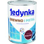 Farba alkidowa Jedynka Do Drewna I Metalu Połysk Mahoń 0,9 l