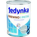 Farba alkidowa Jedynka Do Drewna I Metalu Połysk Popielaty 0,9 l