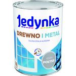 Farba alkidowa Jedynka Do Drewna I Metalu Połysk Szary Jasny 0,9 l