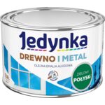 Farba alkidowa Jedynka Do Drewna I Metalu Połysk Zielony Jasny 0,36 l