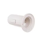 Oprawka E14 biała z kołnierzem termoplastyczna Duwi