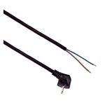 Przyłącze z wtyczką czarne 3 x 1,0 mm² 5 m Duwi
