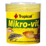 Pokarm podstawowy dla narybku Mikro-Vit Spirulina 50 ml / 32 g Tropical