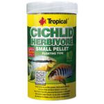 Pokarm dla ryb pływający Cichlid Herbivore Small Pellet 250 ml / 90 g Tropical