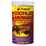Pokarm dla ryb pływający Cichlid & Arowana Medium Sticks 250 ml / 90 g Tropical
