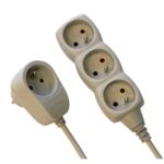 Przedłużacz 3-gniazdowy Power Split 2 m Duwi