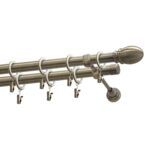Karnisz podwójny 19/19 mm Par mosiądz antyczny 160 cm