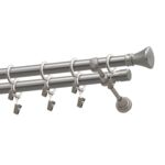 Karnisz podwójny 19/19 mm Jazz satyna 240 cm