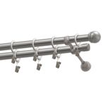 Karnisz podwójny 19/19 mm Pluton satyna 160 cm