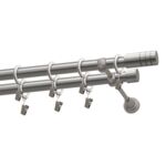 Karnisz podwójny 19/19 mm Zylinder satyna 160 cm