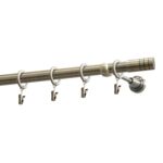 Karnisz pojedynczy 19 mm Zylinder mosiądz antyczny 240 cm