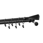 Karnisz podwójny 19/19 mm Loft czarny mat 240 cm