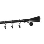 Karnisz pojedynczy 19 mm Loft czarny mat 200 cm