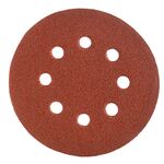 Krążek ścierny 125 mm, K120, 5 sztuk, z otworami VERTO