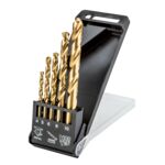Wiertło do metalu HSS-TiN , 4,0 - 10 mm, zestaw 5 sztuk GRAPHITE