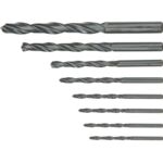 Wiertło do metalu HSS, 3,0 - 10,0 mm, zestaw 8 sztuk Top Tools