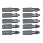 Końcówka wkrętakowa PH2 x 25 mm, 10 sztuk TOPEX
