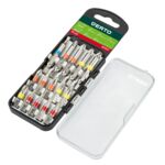 Zestaw bitów 15 sztuk, 25 mm - 3 x PH, 3 x PZ, 4 x TX + 50 mm - 3 x PH, 2 x PZ VERTO