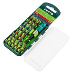 Zestaw bitów 16 sztuk, 25 mm - 3 x PH, 3 x PZ, 3 x SL, 5 x TX + uchwyt magnetyczny VERTO