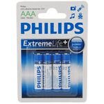 Baterie EXTREME LR03 blister 4 sztuki PHILIPS