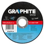 Tarcza tnąca do metalu 115 x 1,0 x 22,2 mm, 41 A60-T-BF GRAPHITE