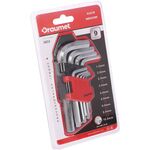 Klucze imbusowe krótkie 9 sztuk DRAUMET