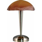 Lampka Garda nikiel mat + pomarańczowy