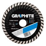 Tarcza diamentowa 125 x 22,2 mm, turbo wave GRAPHITE