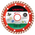 Tarcza diamentowa 115 x 22,2 mm, turbo VERTO