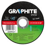 Tarcza tnąca do kamienia 115 x 1,6 x 22,2 mm, 41 37C30-R-BF GRAPHITE