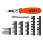 Końcówka wkrętakowa z uchwytem, zestaw 52 sztuki Top Tools