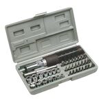 Końcówka wkrętakowa i nasadki z uchwytem, zestaw 40 sztuk Top Tools