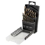 Wiertło do metalu HSS-CNC, 124°, "Pro-Tec", 1,0-10,0 mm, zestaw 19 sztuk GRAPHITE