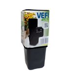 Doniczka kwadratowa 8 x 8 cm czarna 24 sztuki