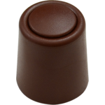 Odbojnik drzwiowy gumowy 27 x 30 mm brąz z maskownicą