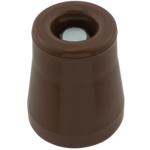 Odbojnik drzwiowy gumowy duży Ø53 mm brąz