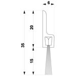 Szczotka TRIBOLLET PCV brązowa