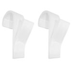 Wieszak łazienkowy 2 sztuki biały