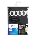 Zasłona prysznicowa czarny Star