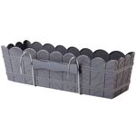 Skrzynka drewnopodobna 40 z uchwytami antracyt