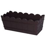 Skrzynka drewnopodobna 40 z uchwytami brąz