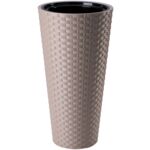 Donica RATTANA SLIM 40 szaro-beżowy