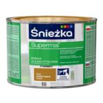 Farba emaliowa olejno-ftalowa Supermal orzech jasny 400 ml Śnieżka 