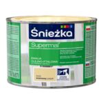 Farba emaliowa olejno-ftalowa Supermal kremowa 400 ml Śnieżka 