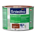 Farba emaliowa olejno-ftalowa Supermal orzech średni 400 ml Śnieżka 