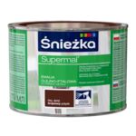 Farba emaliowa olejno-ftalowa Supermal brązowy 400 ml Śnieżka 